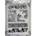 Art Nouveau Stamp Set. App 14.5x20cm. Stamping ...