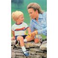 Princess Anne With Her Boy Peter In Sailor Shir...
