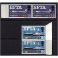 1967 GB EFTA PAIRS SETS MNH SG 715-716