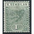 Negri Sembilan 1893 SG2 1c Green Mounted Mint ....