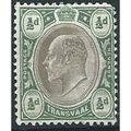 Transvaal 1904 SG260 1/2d Black & Bluish-Green ...