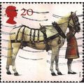 GB, Horses of the Queen, white 1997, 20p, #2