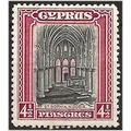 Cyprus 1934 SG139 4 1/2pi Black & Crimson Mount...