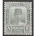Trengganu 1926 SG34 8c Grey Mounted Mint