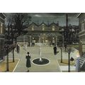 Paul Delvaux: Petite place de gare, 1963: Oil o...