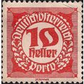 AUSTRIA, Postage Due, red 1920, 10 Heller