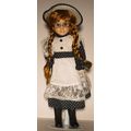 Fine 16 inch Bisque Porcelain Doll in Original Box