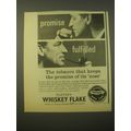 1965 Player's Whiskey Flake Ad - Promise fulfilled