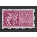 ITALY 1958 75L PURPLE ETRUSCAN HORSES SG E961 F...