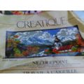 Creatique brand cross stitch kit landscape/church