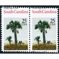 2343, MNH 25¢ Large Misperfed Shift Pair Freaky...