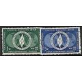 1952 Michel 17/18 -#2 fine used (o)