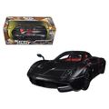 Pagani Huayra Matt Black with Red Interior 1/24...