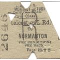 L.M.S.R. Edmondson Ticket - Leicester London Ro...
