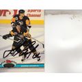 MARIO LEMIEUX 1991-92 AUTOGRAPHED PITTSBURGH PE...