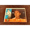 Old Baseball Card Topps 1960 Ron Samford 409 4....