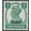 Nabha 1942 9p green SG107 unused