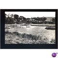 Wales LAUGHARNE Strand Boating Postcard