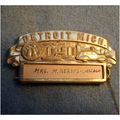 1930s Vintage Detroit Michigan Convention Ribbo...