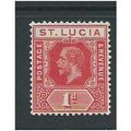 st.lucia stamps george v sg79 hm
