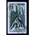 CANADA 1968 SG 629 15c SLATE BLACK ARMISTICE MO...