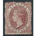 St Lucia 1863 SG5 (1d) Brownish Lake Mint No Gu...