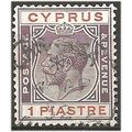 Cyprus 1923 SG106 1pi Purple & Chestnut Fine Us...