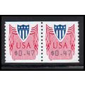 CVP33 47c Shield Very Fine MNH Pair PA5081