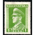 Croatia 1943 Ante Pevelic 1K MNG Stamp