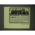 1908 Williamsport Dickinson Seminary Ad