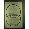 1907 the Mutual Life Insurance Company Ad - Better