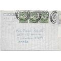 Ceylon Aerogram Air Letter 1953 Kandy uprated t...