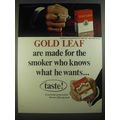 1967 Player's Gold Leaf Tobacco Ad - Knows What He Wants