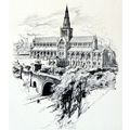 GLASGOW CATHEDRAL 1893 Sir George Reid PRINT