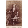 VICTORIAN CDV PHOTO-SMALL GIRL, LONG HAIR. WELL...