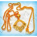 Sale PRICE Beautiful Opalite Gold Plated Charm ...