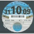 20/10/08 D.V.L.A CAR TAX DISC (12 MONTHS) (£170...