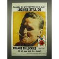 1960 Lucky Strike Cigarettes Ad - Great Taste