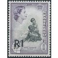 Swaziland 1961 SG76 1 Rupee on 10/- Black & Dee...