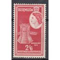 Bermuda QEII 1953 2s 6d Scarlet Mounted Mint MM...