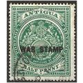 Antigua 1916 SG52 1/2d Green WAR STAMP Fine Use...