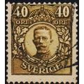 Sweden. 1910 40ore S.G.80 Used