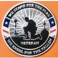 Military Veterans. Challenge Coin. 1.50" Silver...