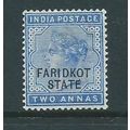 india stamps conventional states faridkot sg4 s...