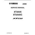 YAMAHA XT250X XT250XC SERVICE MANUAL 2008 MOTOR...