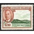 Virgin Islands KGVI 1952 $2.40 Green & Red Brow...