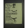 1913 Mentholatum Ointment Ad - Out in the Open