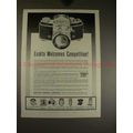 1960 Exakta Camera Ad - Exakta Welcomes Competi...