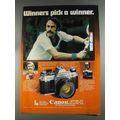 1980 Canon AE-1 Camera Ad - John Newcombe