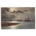 The River Burnham Postcard 1905 Somerset Montag...